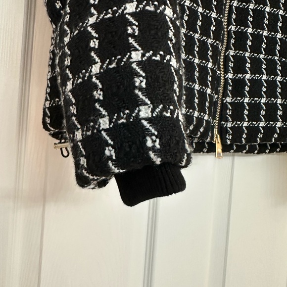 Jason Wu Black and White Tweed Puffer Size M Jacket - Picture 7 of 11